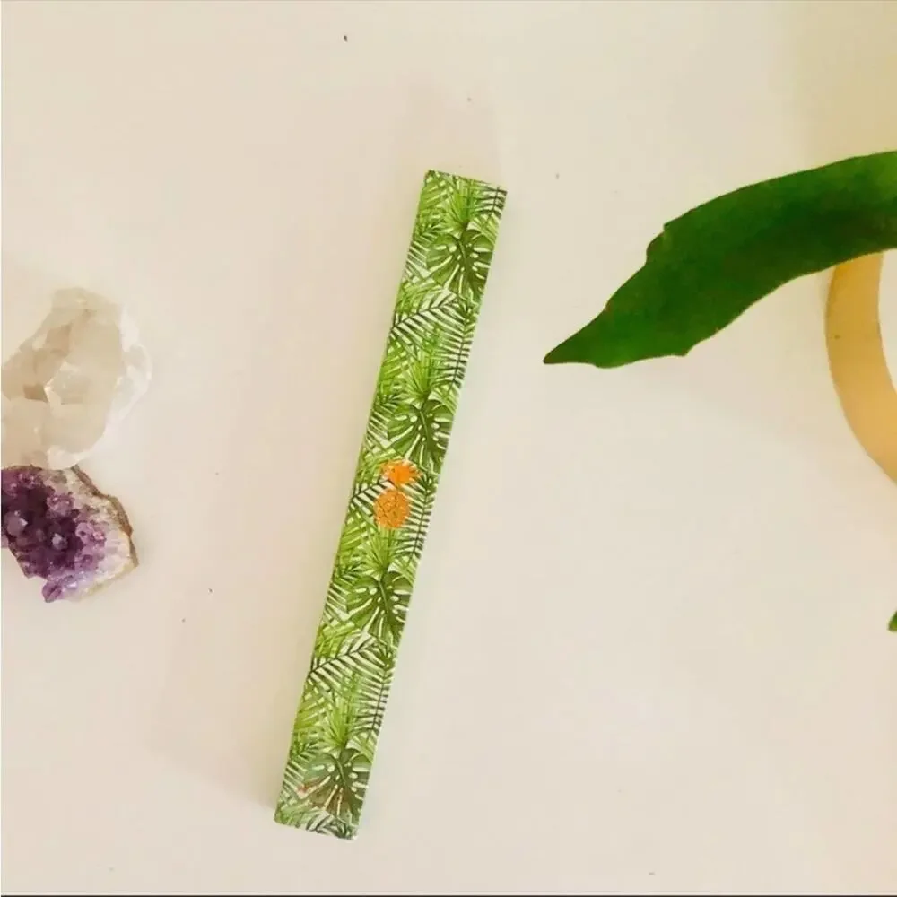 NEW ANTHROPOLOGIE Copper Metal Reusable Drink Straw Set 4 10” Leaf Gift Box